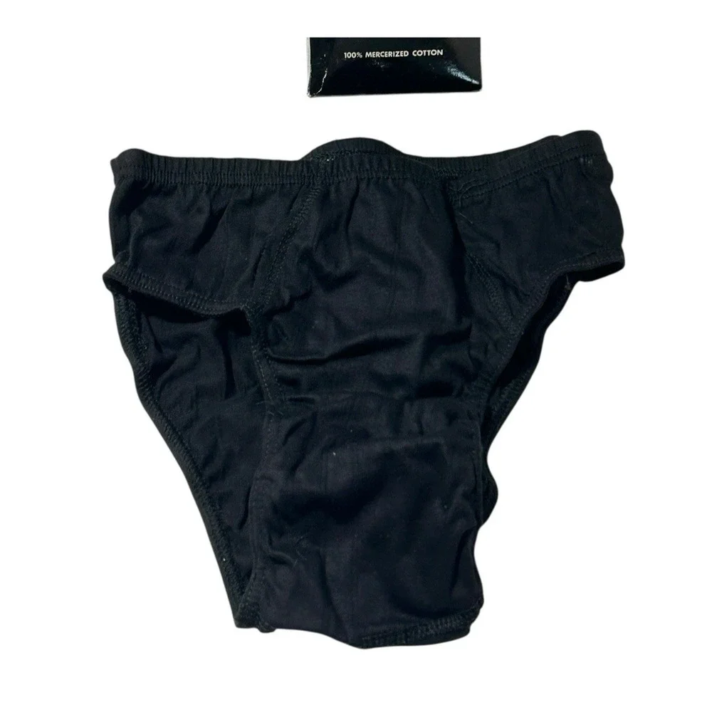 Vtg Dino Baldini Men's Black Underwear Small 80's Made in Italy New in Box READ